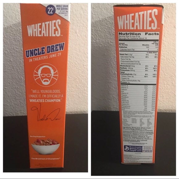 Wheaties uncle drew / Kyrie Irving cereal box NEW - Picture 6 of 6